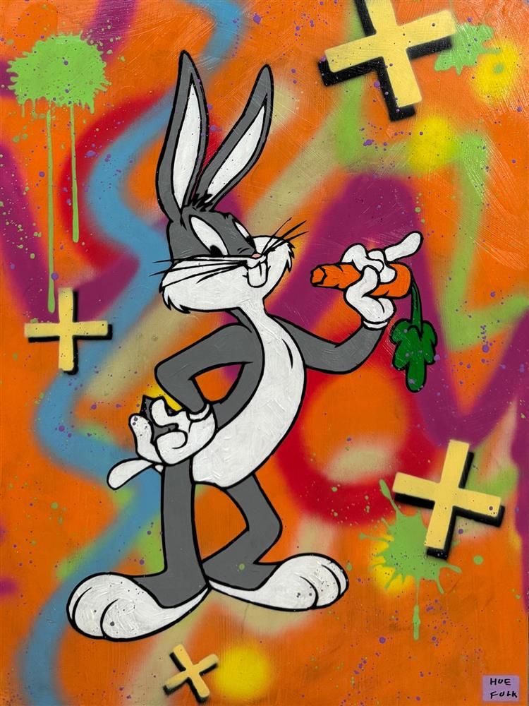 Hue Folk - 'Bugs' - Framed Original Art