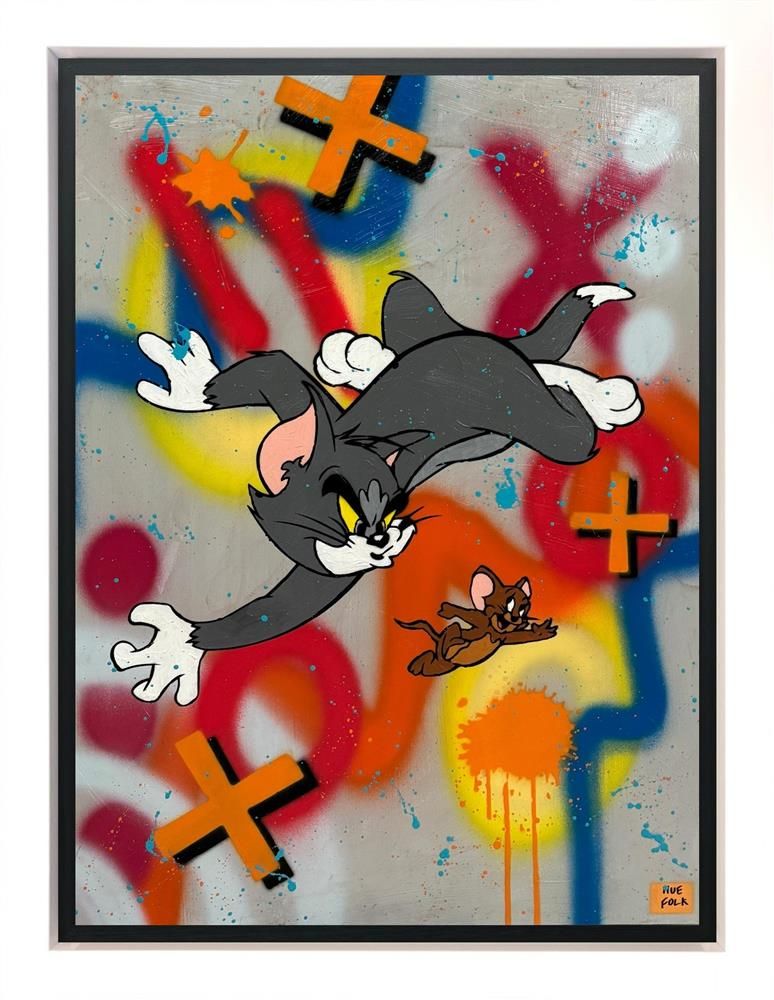 Hue Folk - 'Tom And Jerry' - Framed Original Art