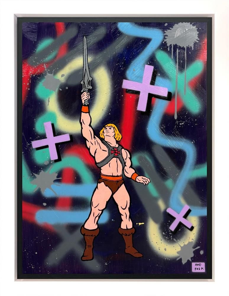 Hue Folk - 'He-Man' - Framed Original Art