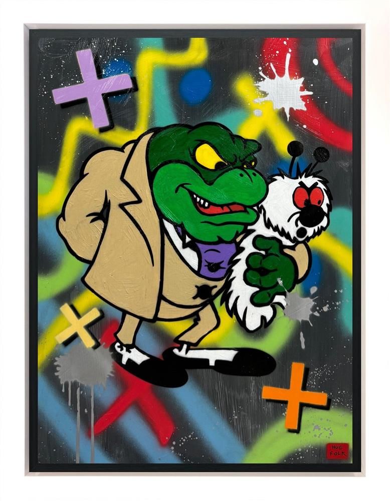 Hue Folk - 'Baron Silas Von Greenback' - Framed Original Art