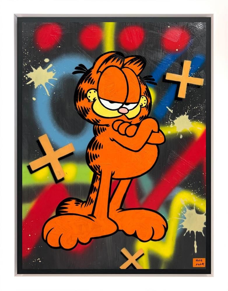 Hue Folk - 'Garfield' - Framed Original Art