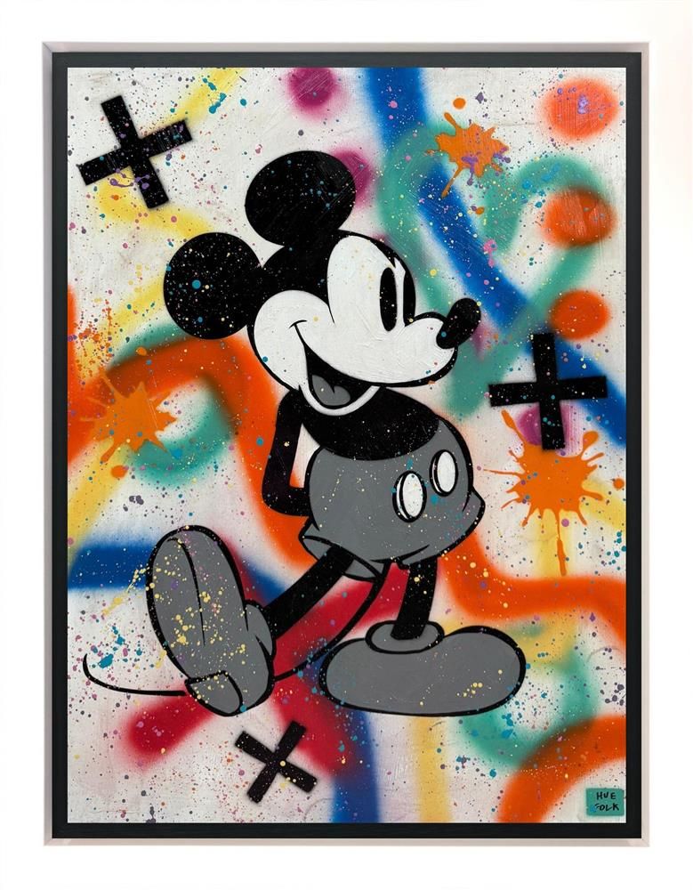 Hue Folk - 'Mickey' - Framed Original Art