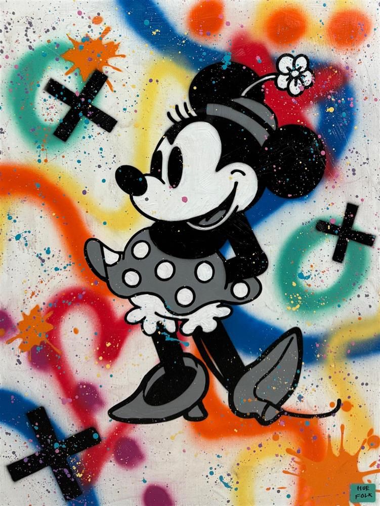 Hue Folk - 'Minnie' - Framed Original Art