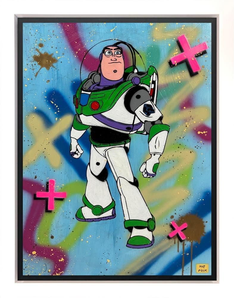 Hue Folk - 'Buzz' - Framed Original Art