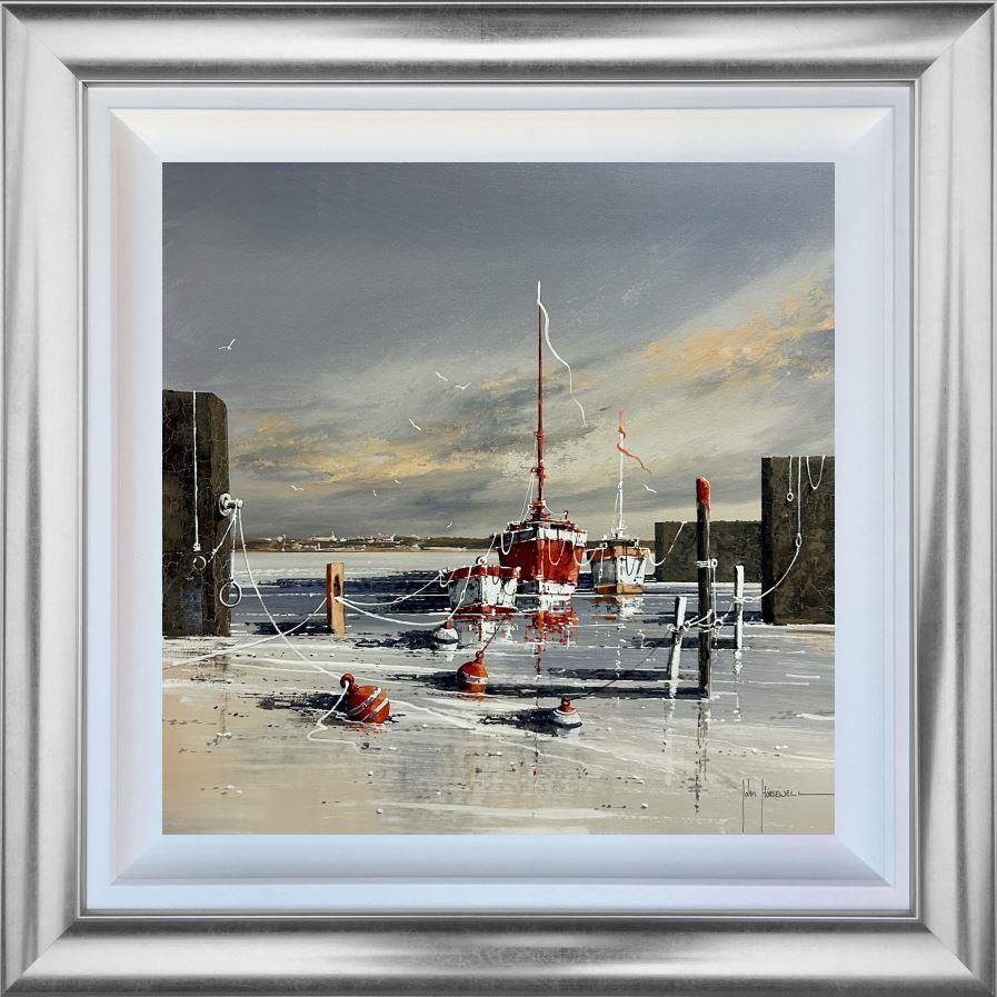 John Horsewell - 'Harbour Life' - Framed Original Artwork