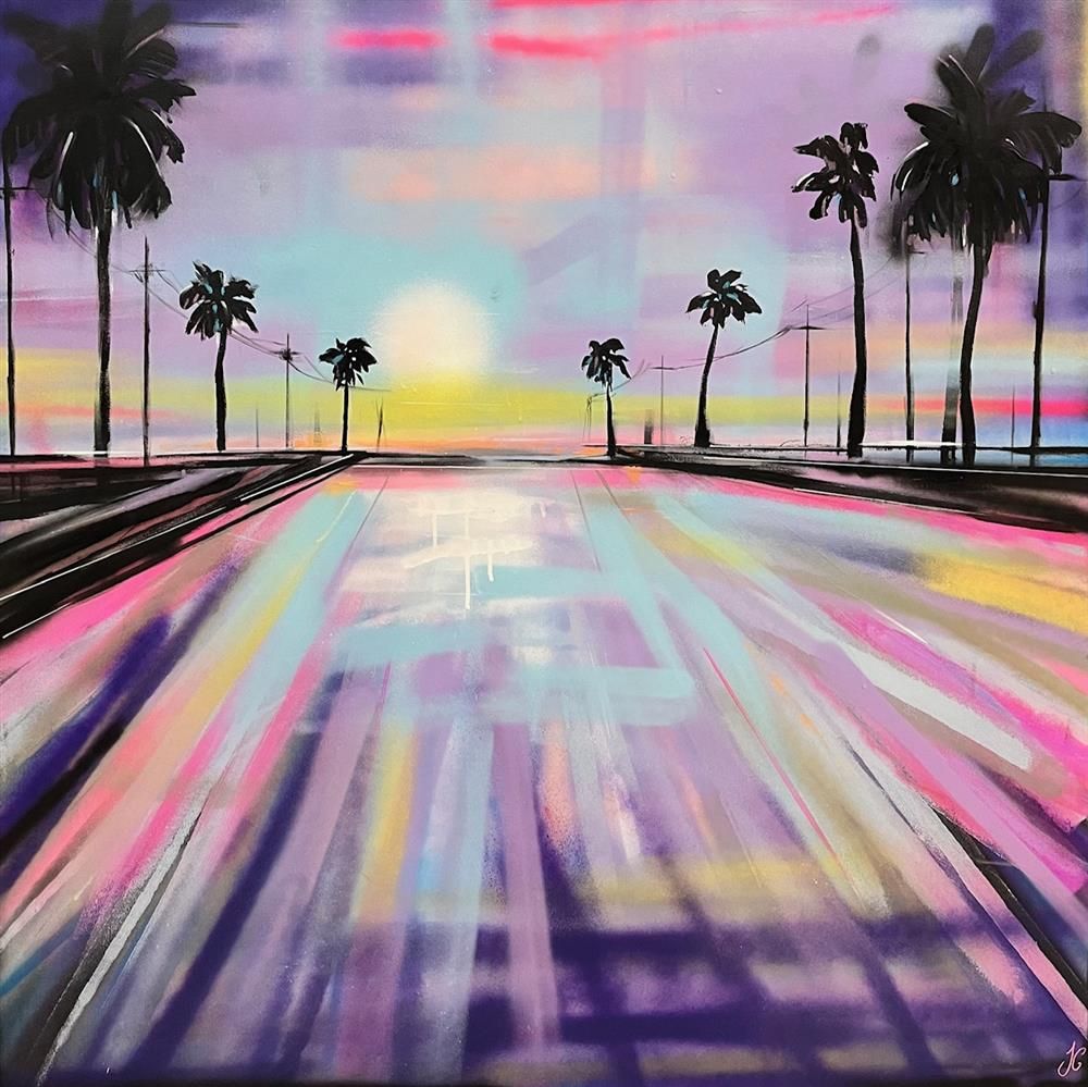 Joss Clapson - 'Sunset Boulevard' - Framed Original Art