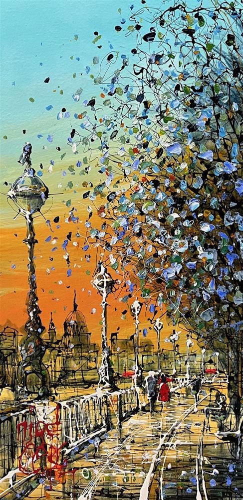 Nigel Cooke - 'The Queens Walk Glow'  - Framed Original Artwork