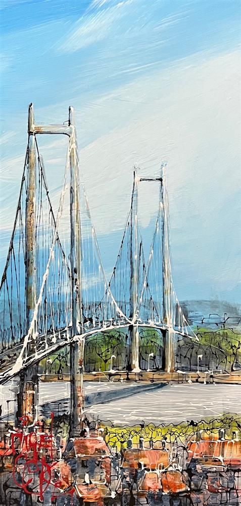 Nigel Cooke - 'Humber Blues'  - Framed Original Artwork