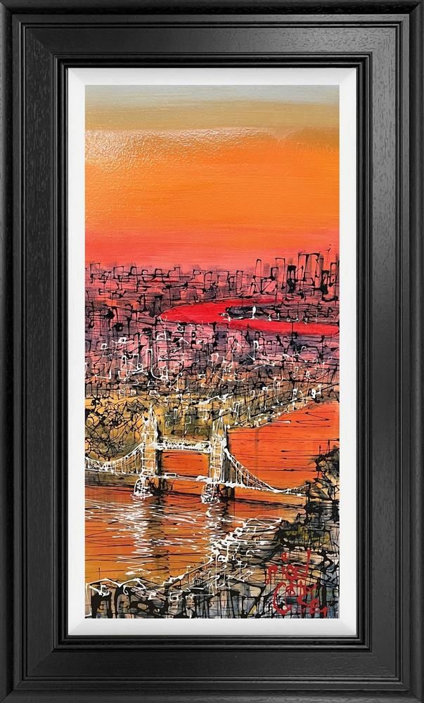 Nigel Cooke - 'Sunset Over The Towers'  - Framed Original Artwork