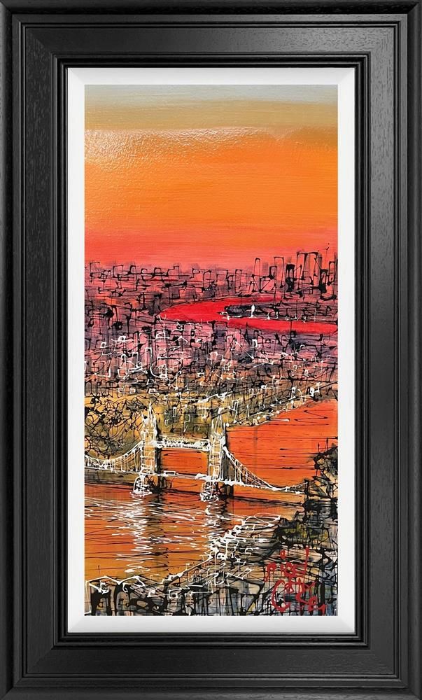 Nigel Cooke - 'Sunset Over The Towers'  - Framed Original Artwork