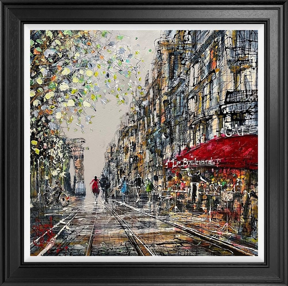 Nigel Cooke - 'City Stroll'  - Framed Original Artwork