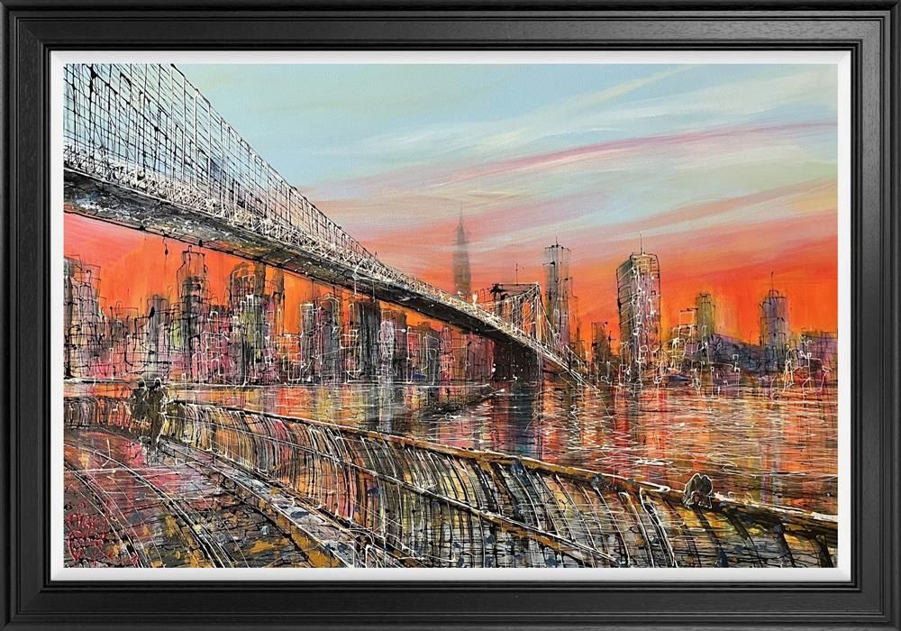 Nigel Cooke - 'Manhattan Glow'  - Framed Original Artwork