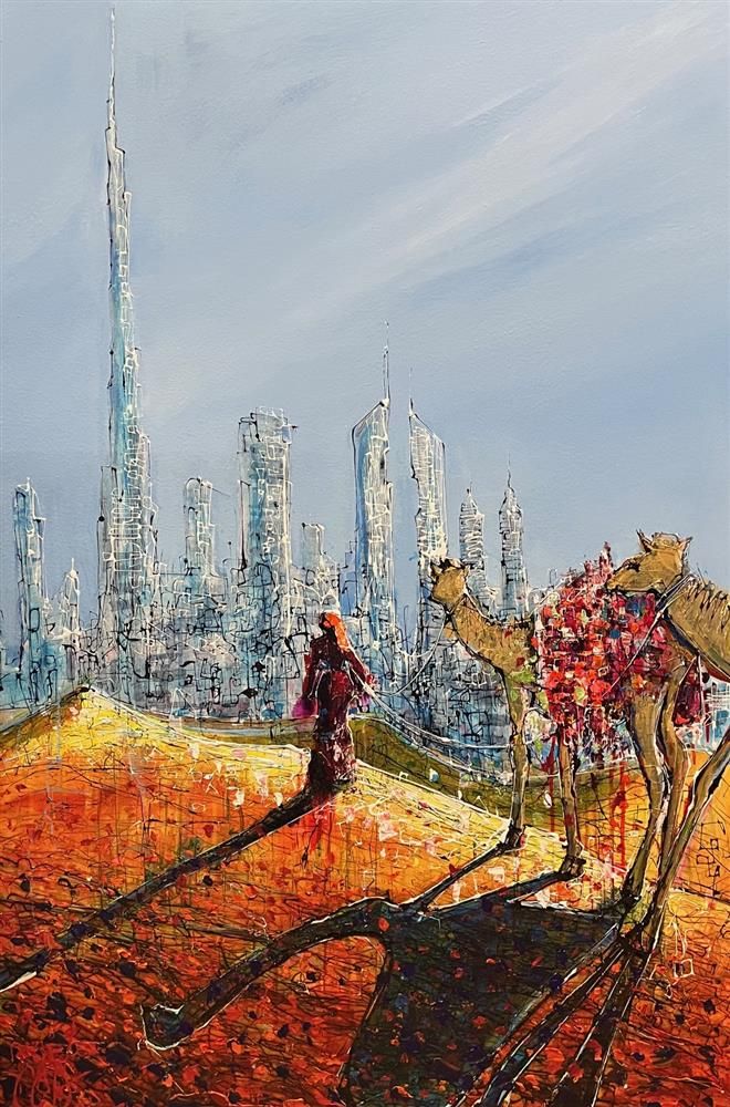 Nigel Cooke - 'Into The City We Go'  - Framed Original Artwork