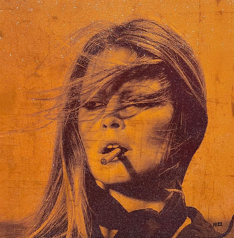 Fezz - 'Bardot - French Gold' - Framed Original Artwork