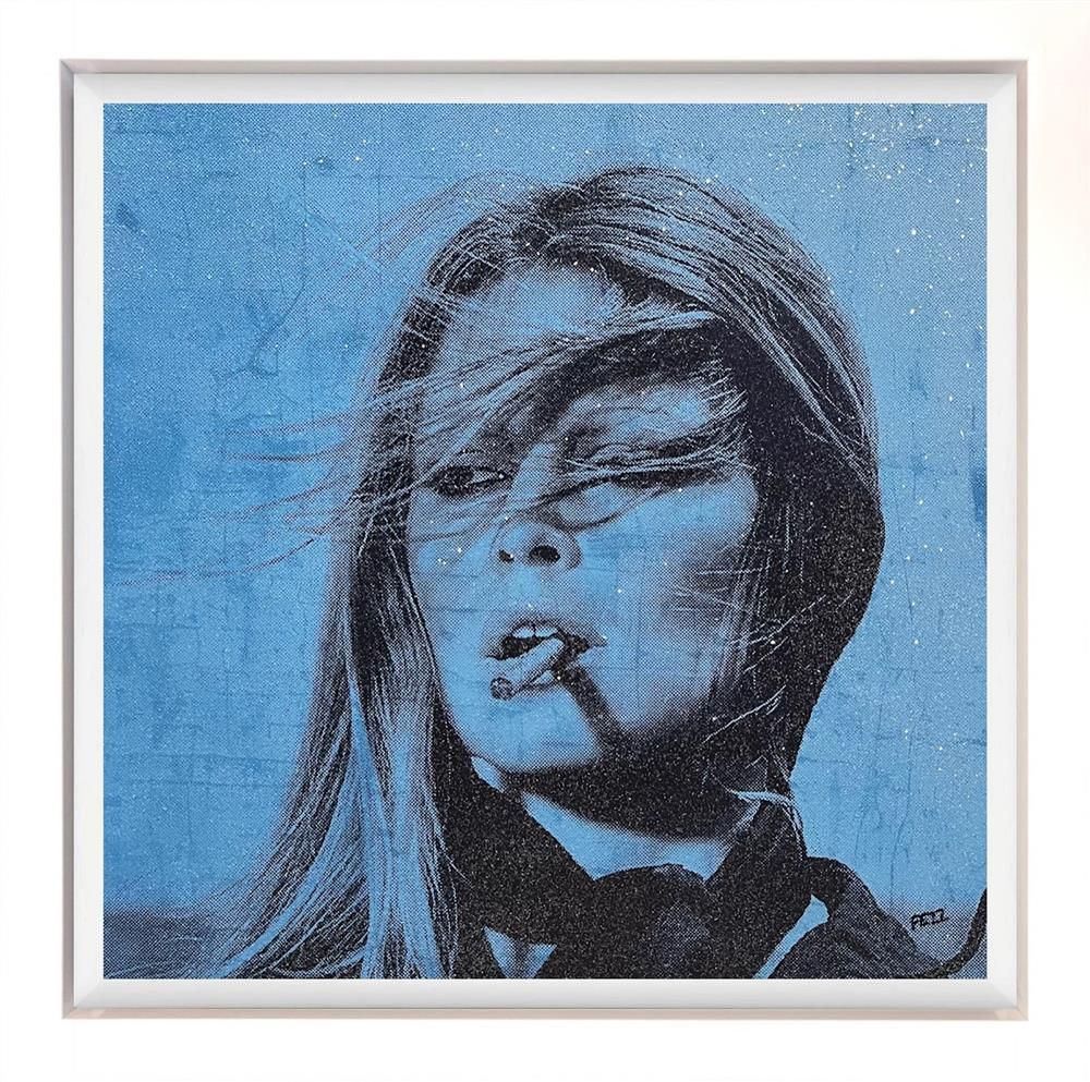 Fezz - 'Bardot - Parisienne Blue' - Framed Original Artwork