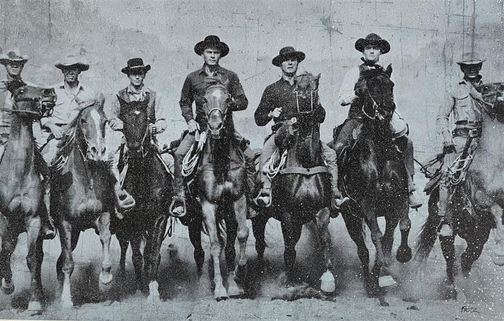 Fezz - 'The Magnificent Seven (1960)' - Framed Original Artwork