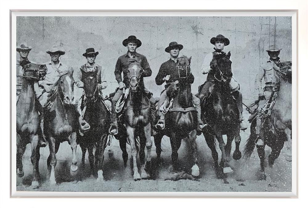 Fezz - 'The Magnificent Seven (1960)' - Framed Original Artwork
