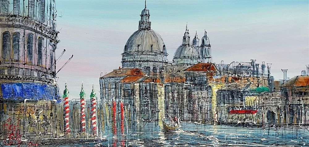 Nigel Cooke - 'Venice Waters'  - Framed Original Artwork