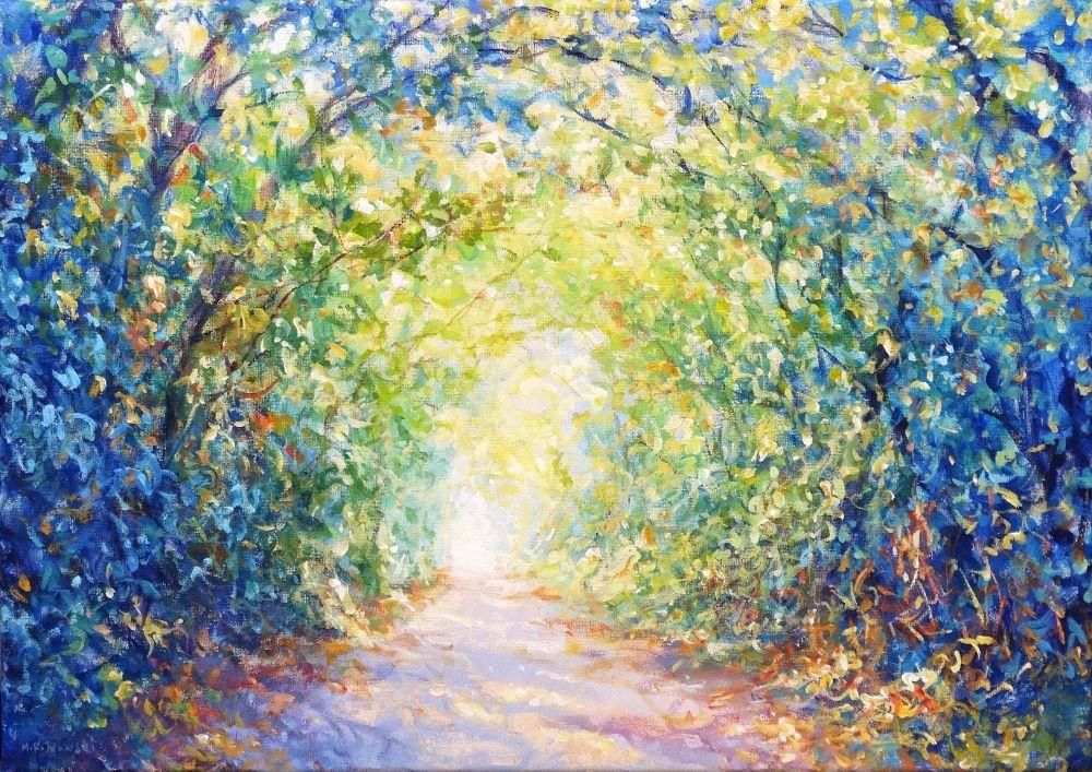 Mariusz Kaldowski - 'Summer Alley' - Framed Original Art