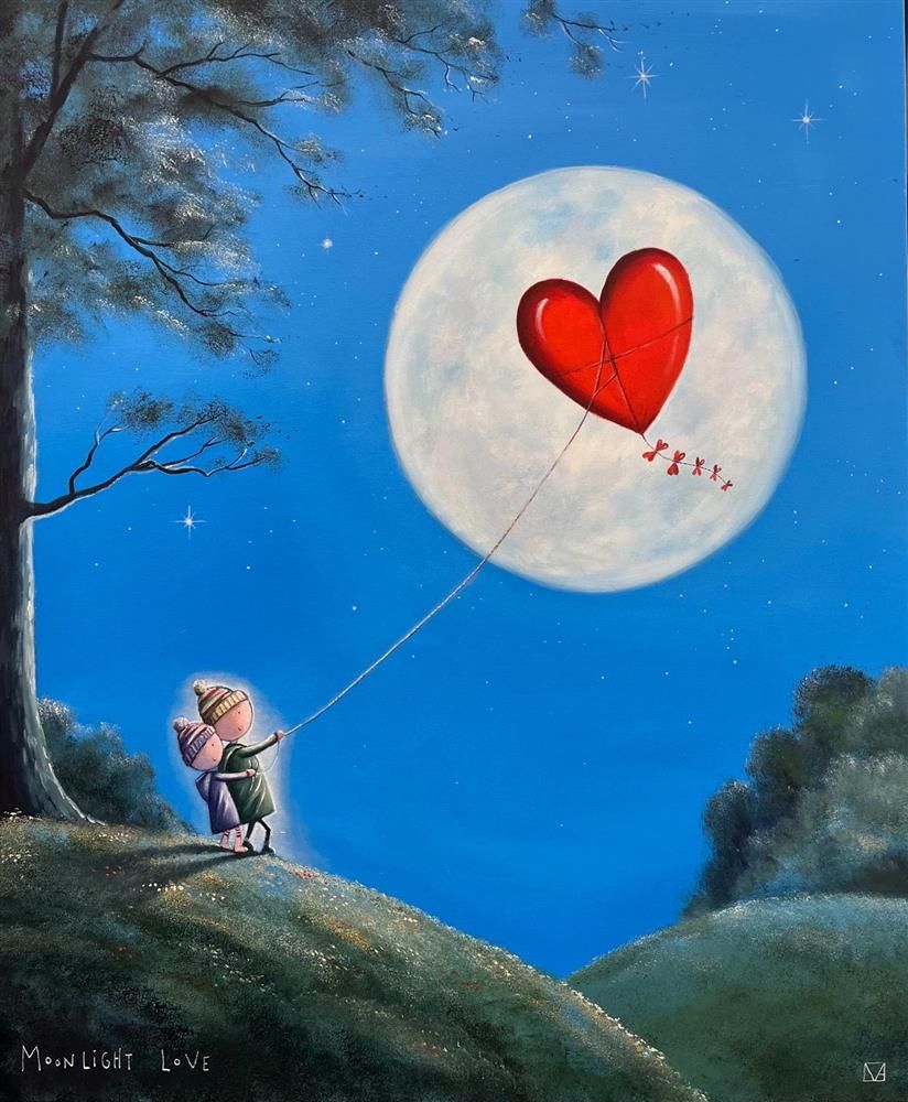 Michael Abrams - 'Moonlight Love' - Framed Original Art