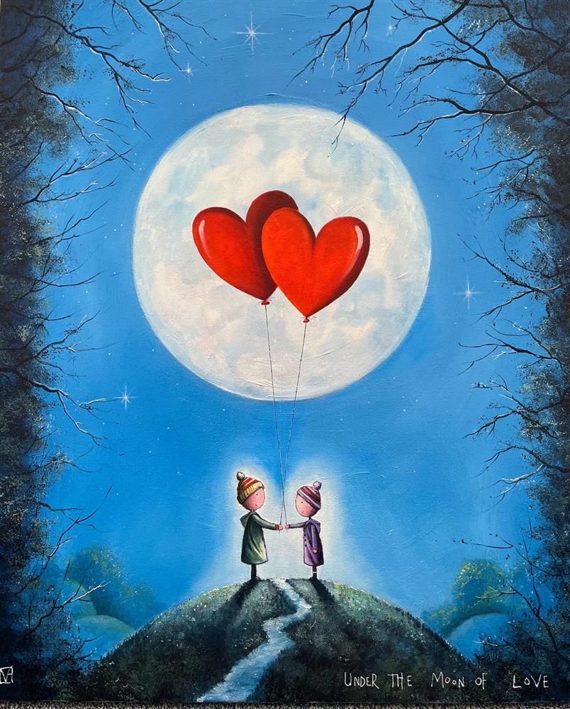Michael Abrams - 'Under The Moon Of Love' - Framed Original Art