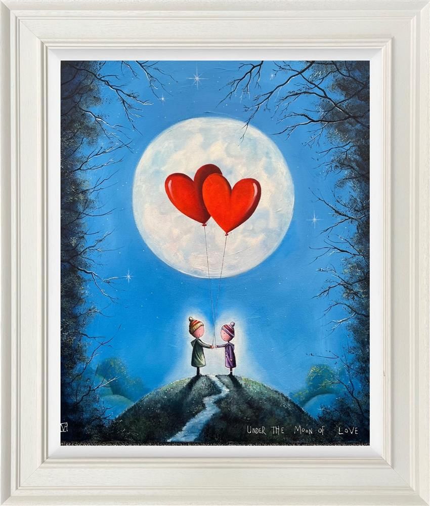 Michael Abrams - 'Under The Moon Of Love' - Framed Original Art