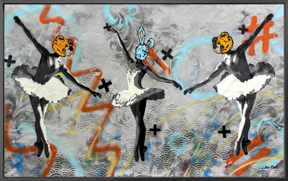 Hue Folk - 'Corps De Ballet I' - Framed Original Art