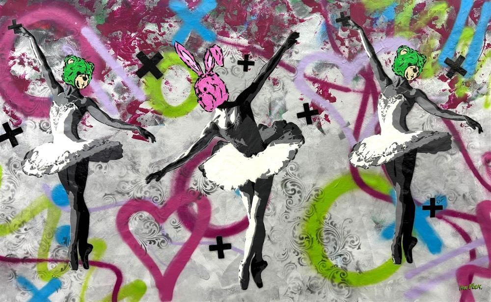 Hue Folk - 'Corps De Ballet I1' - Framed Original Art