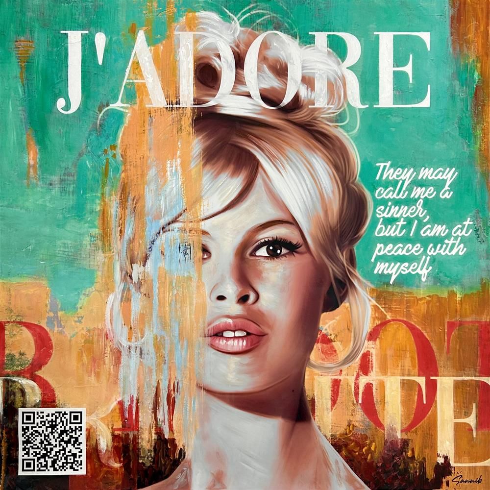 Sannib - 'J'Adore' - Framed Original Art