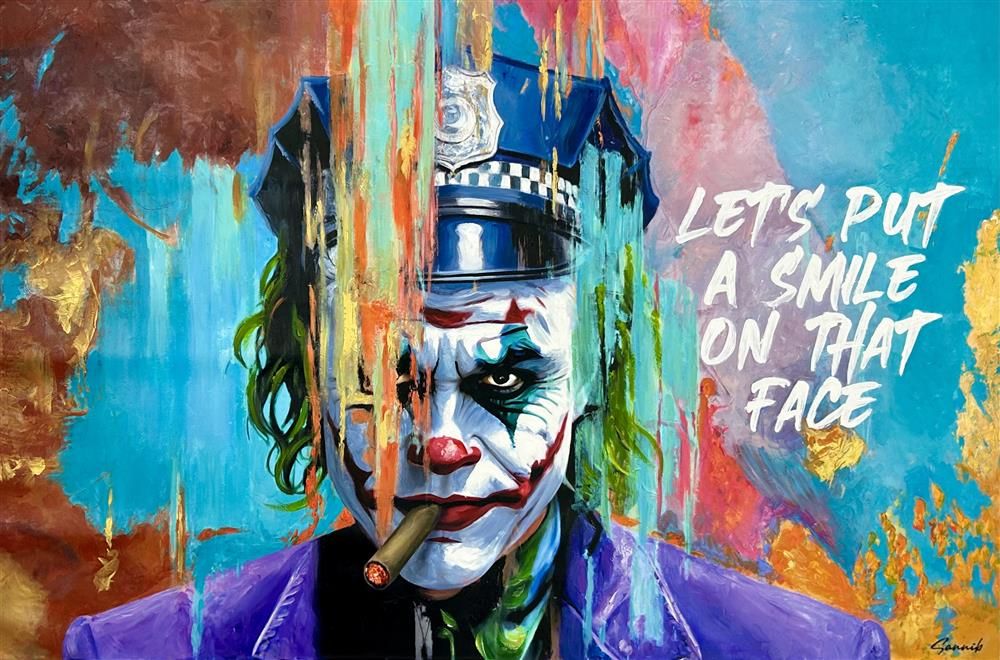 Sannib - 'Put A Smile On That Face' - Framed Original Art