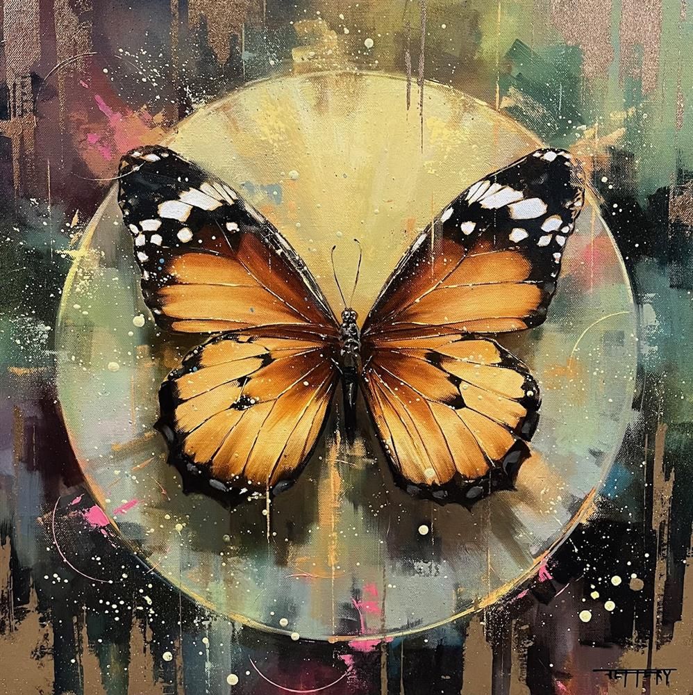 Ben Jeffery - 'Reborn - Amber and Emerald' - Framed Original Art