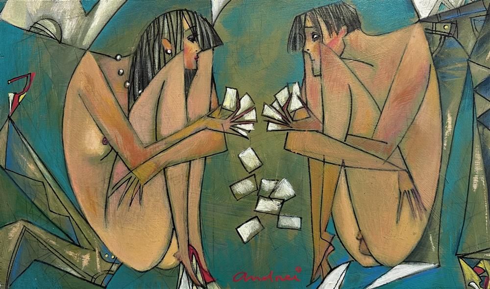 Andrei Protsouk - 'Lucky Hand' - Framed Original Art