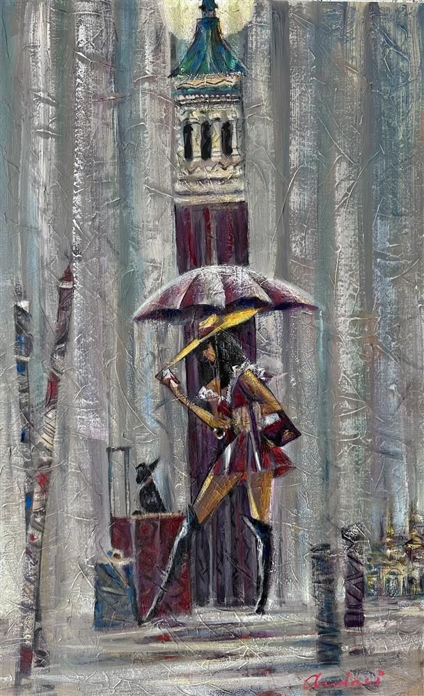 Andrei Protsouk - 'Dream Water Taxi' - Framed Original Art