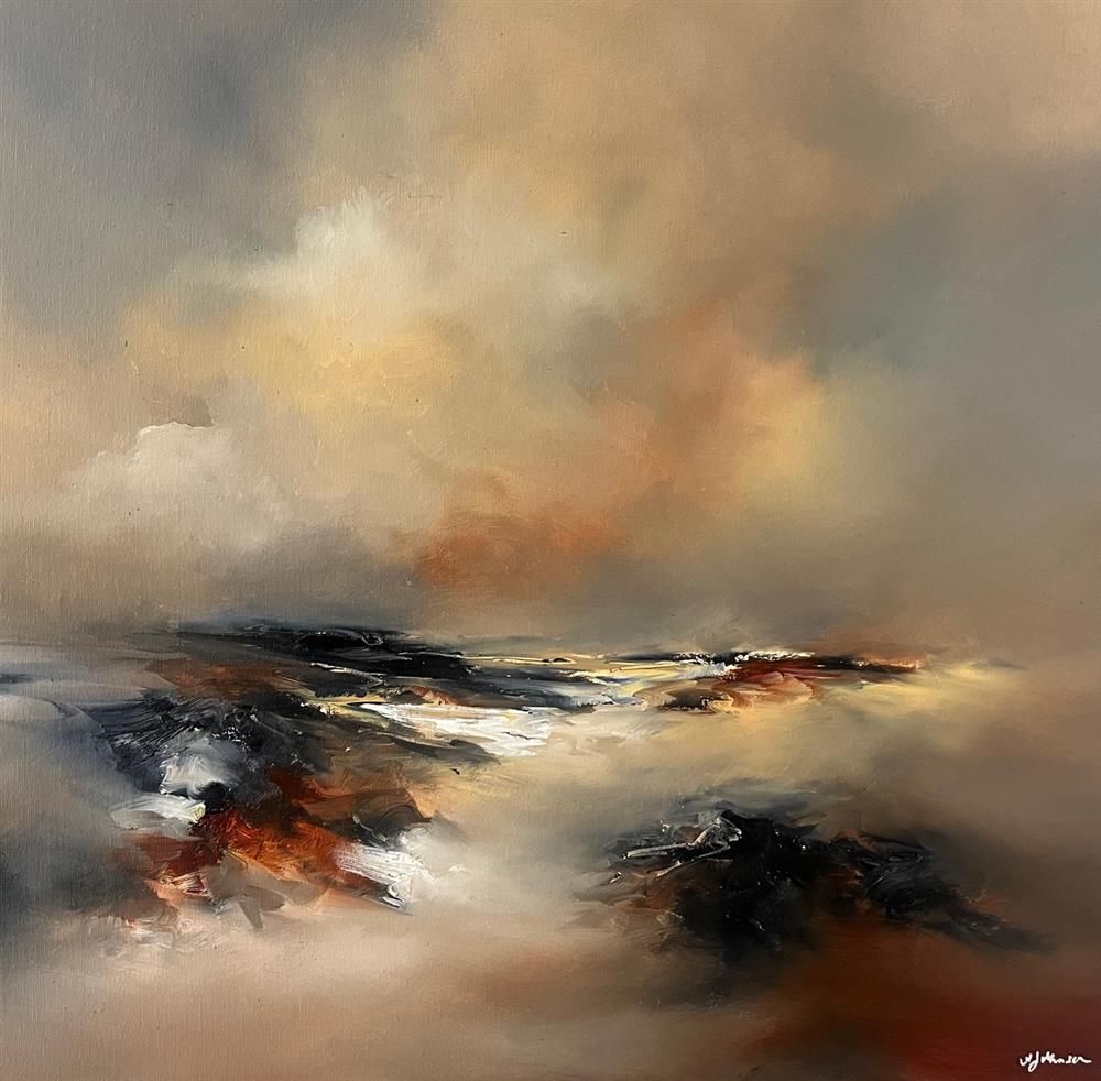 Alison Johnson - 'Seabound Solace' - Framed Original Artwork