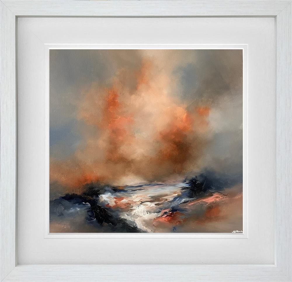 Alison Johnson - 'Golden Hearts' - Framed Original Artwork