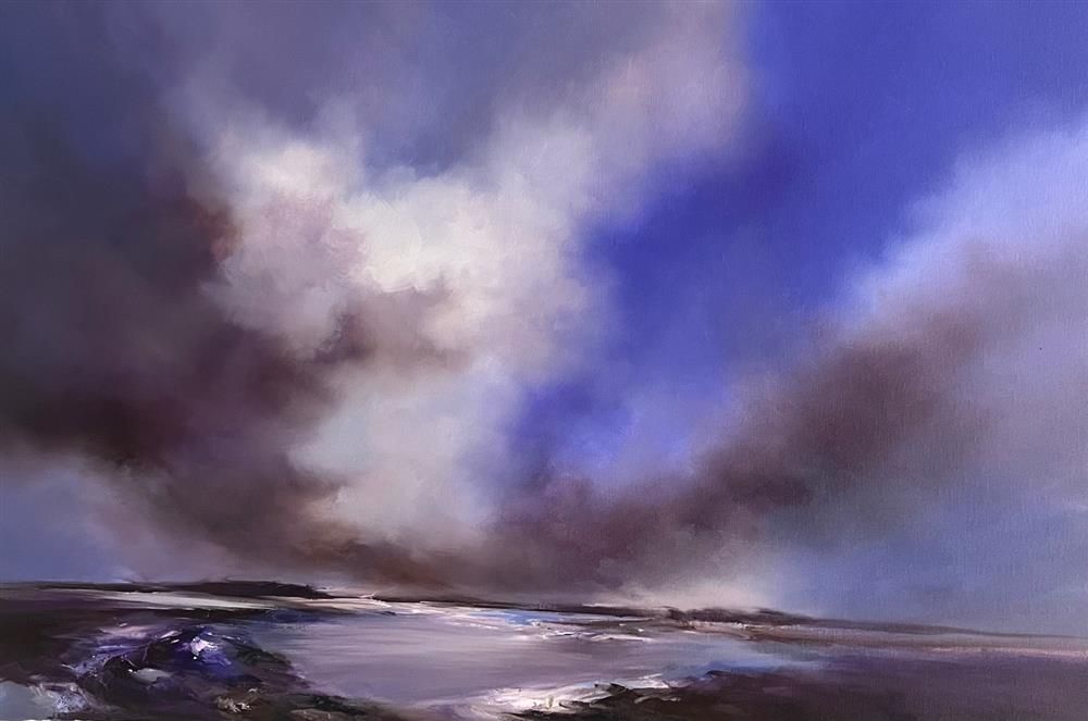 Alison Johnson - 'Moonlight Elegance' - Framed Original Artwork