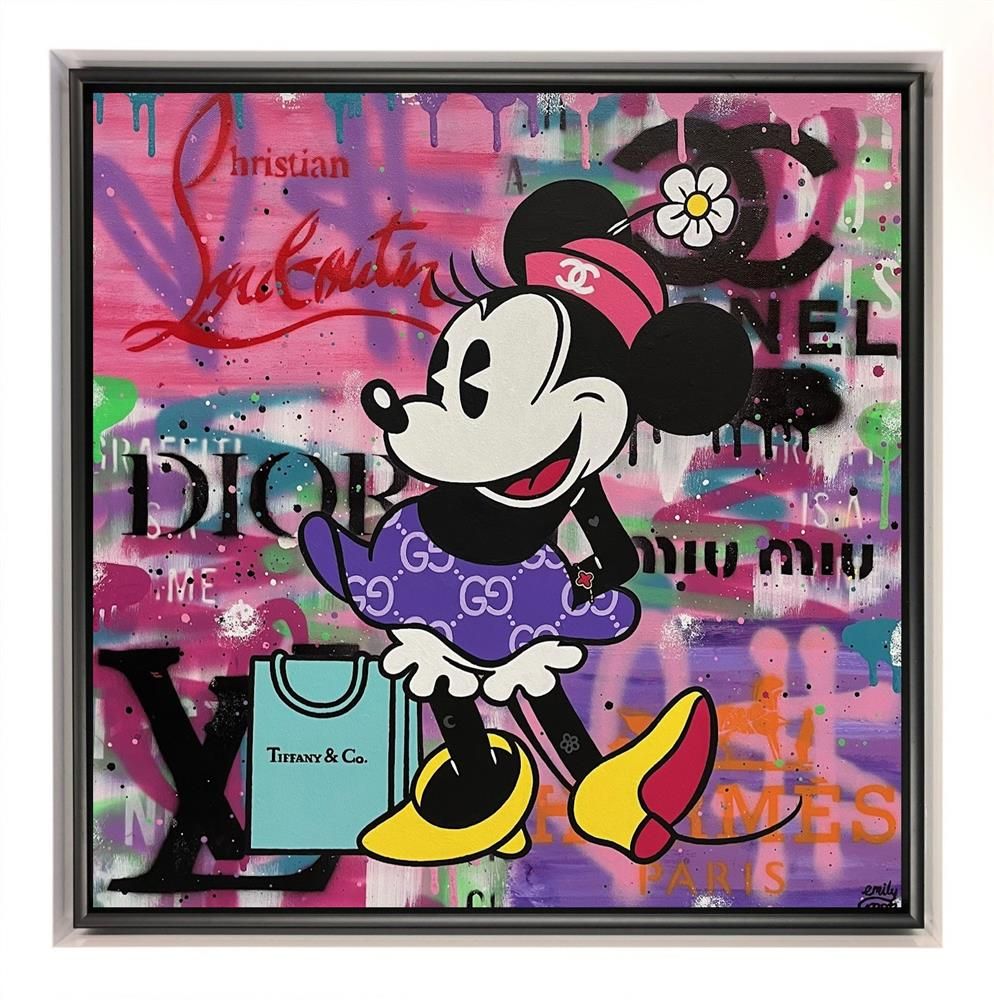 Emily Crook - 'Retro Minnie' - Framed Original Art