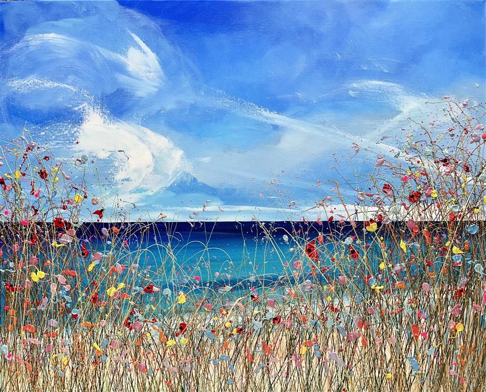 Lisa Pang - 'Watching The Ocean' - Framed Original Artwork