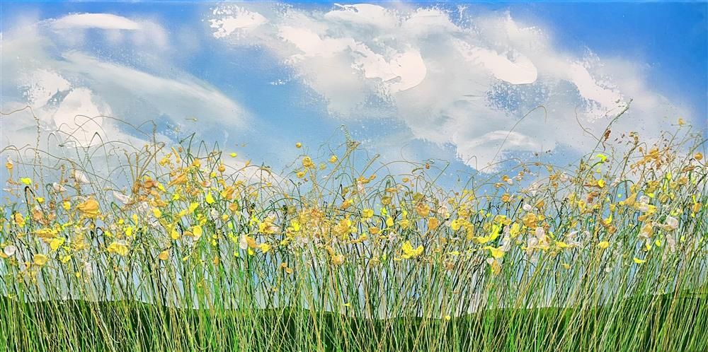 Lisa Pang - 'Yellow Fields' - Framed Original Artwork