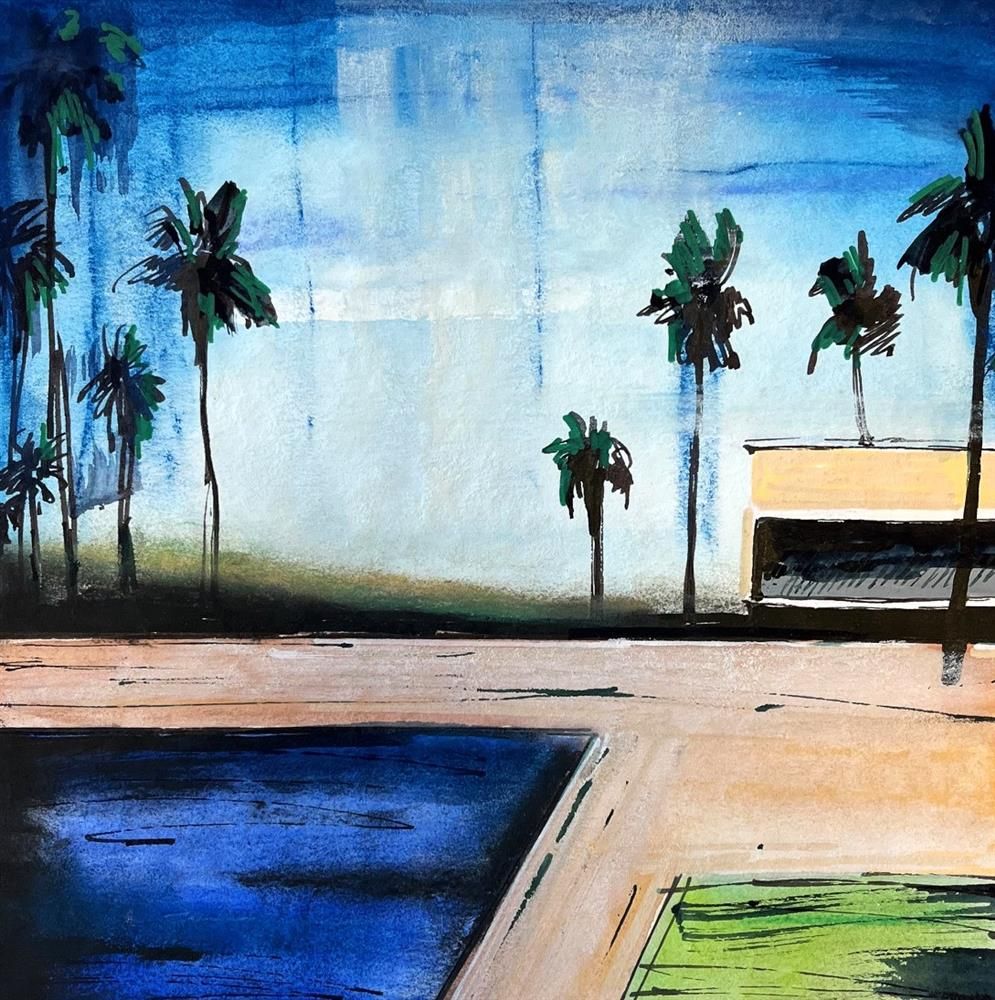 Joss Clapson - 'Sunset Boulevard Study V' - Framed Original Art