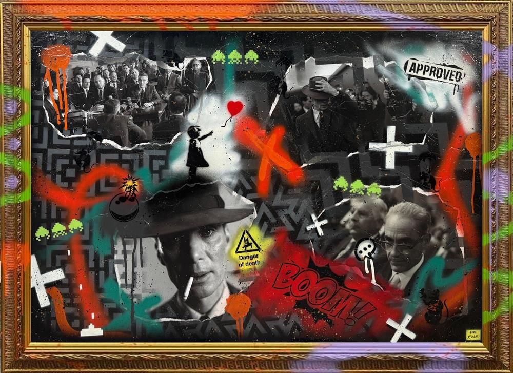 Hue Folk - 'The Mind Of Oppenheimer' - Framed Original Art