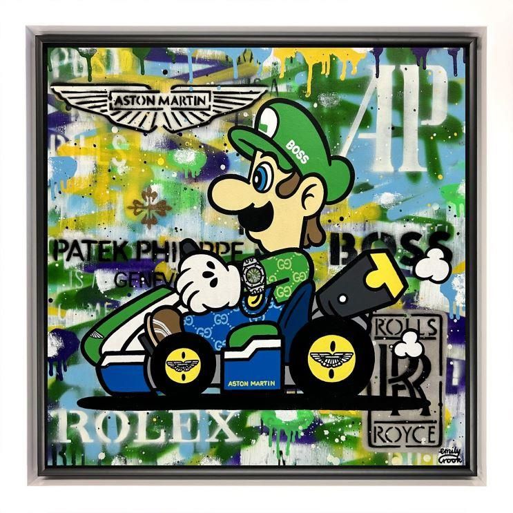 Emily Crook - 'Italian Go  Karting' - Framed Original Art