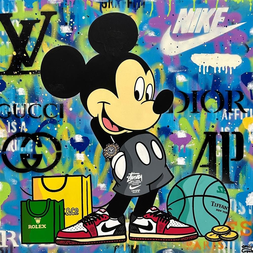 Emily Crook - 'Lets Play Ball' - Framed Original Art