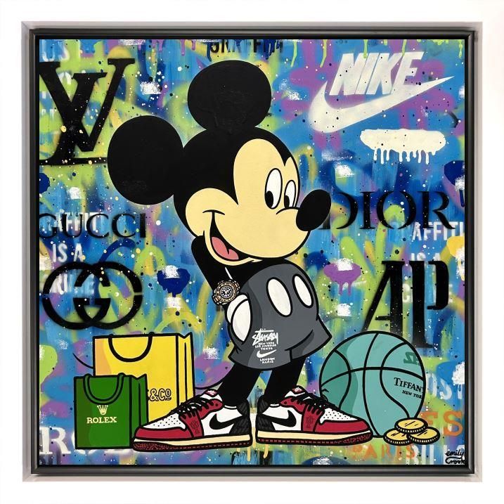 Emily Crook - 'Lets Play Ball' - Framed Original Art