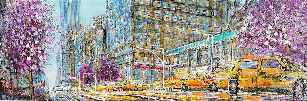 Nigel Cooke - 'Rush Hour Bloom' - Framed Original Artwork