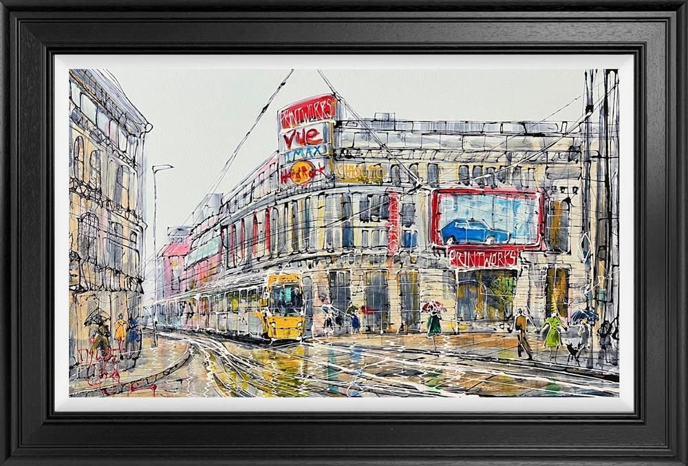 Nigel Cooke - 'Tramlines' - Framed Original Artwork