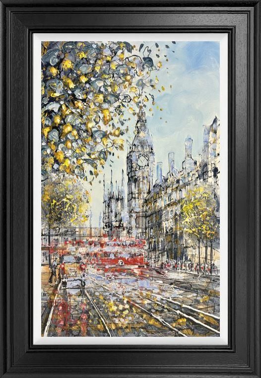 Nigel Cooke - 'Red Route Rush' - Framed Original Artwork