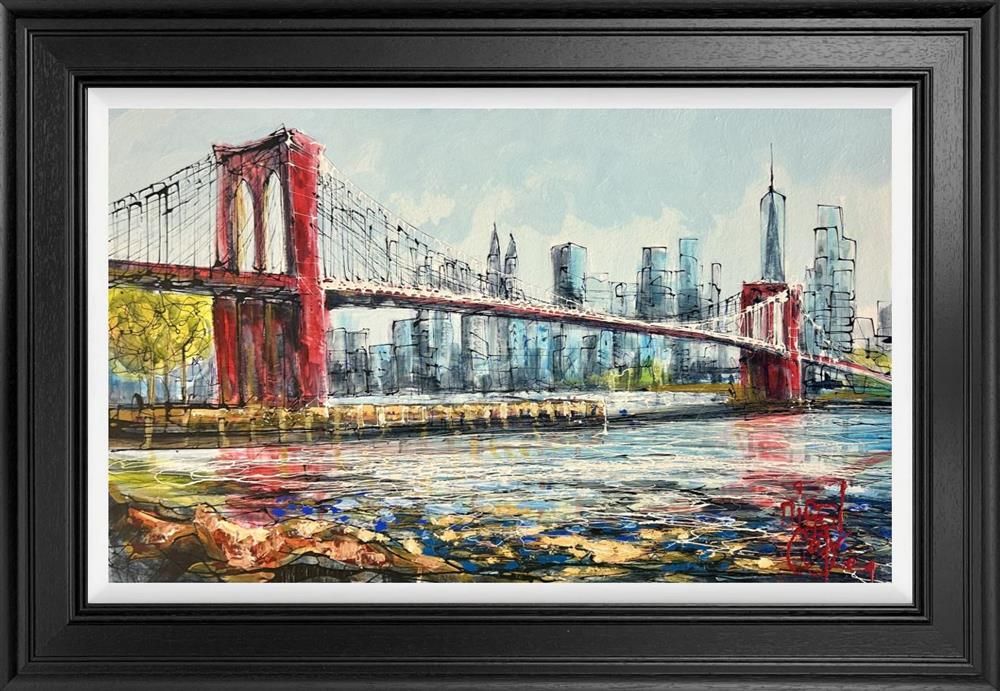 Nigel Cooke - 'East River Span' - Framed Original Artwork