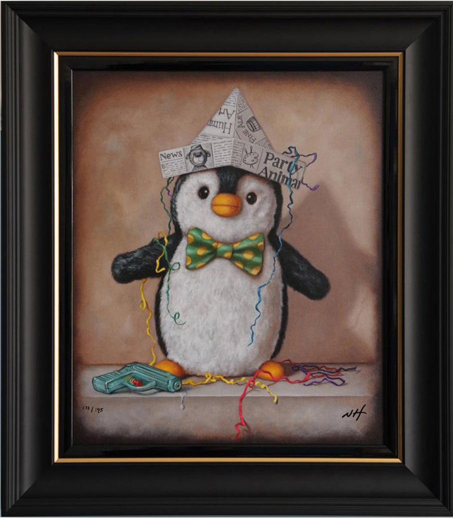 Nigel Humphries  - 'Percy The Penguin'- Framed Limited Edition