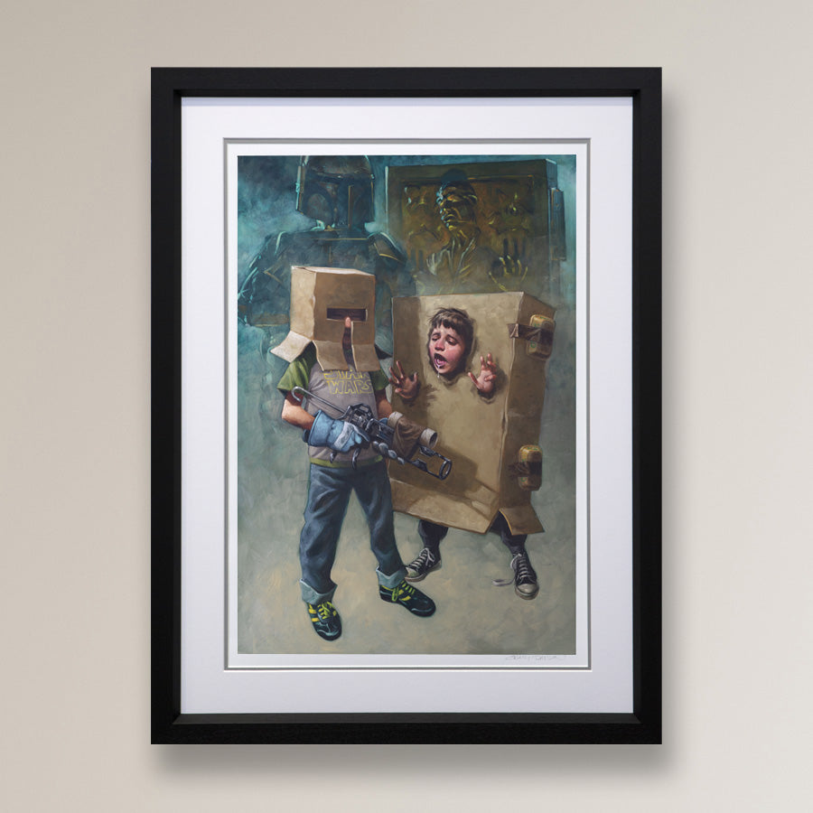 Craig Davison  - 'Solo in Cardboardite '- Framed Limited Edition